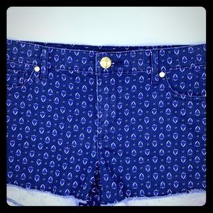 👑Juicy Couture👑 Navy Design Printed Shorts
